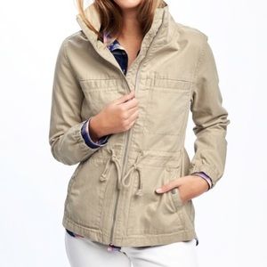 Old Navy Khaki Colored Cotton Utility Jacket